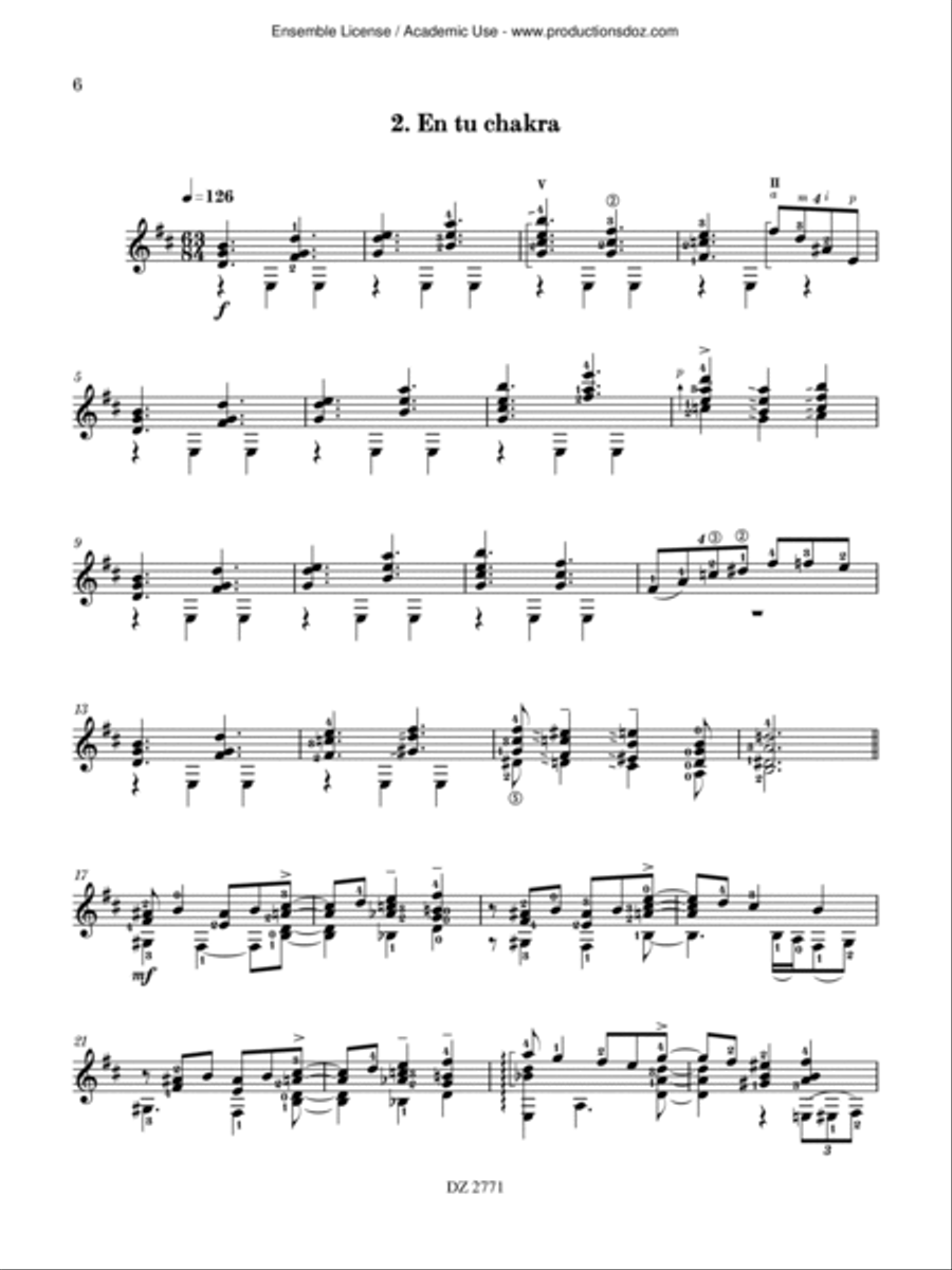 4 Argentinian Dances Classical Guitar scores gallery preview page 6