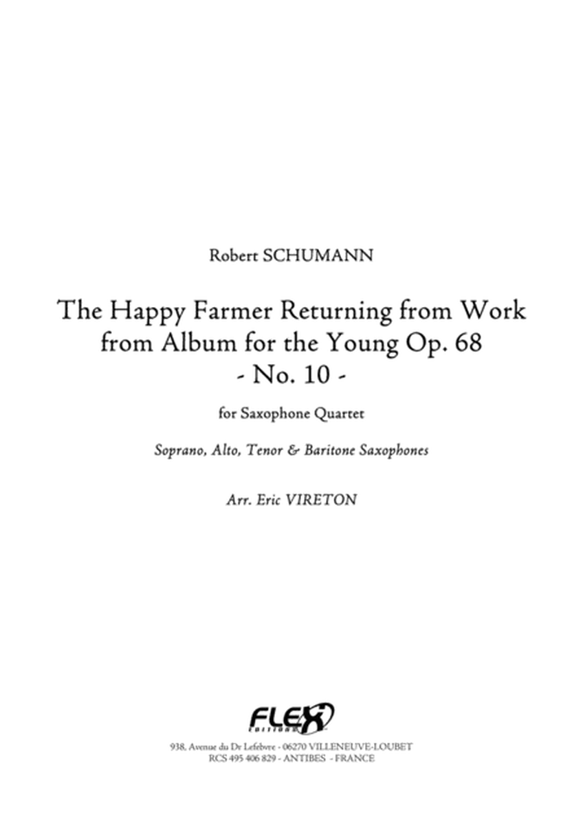The Happy Farmer Returning from Work - from Album for the Young Opus 68 No. 10 image number null