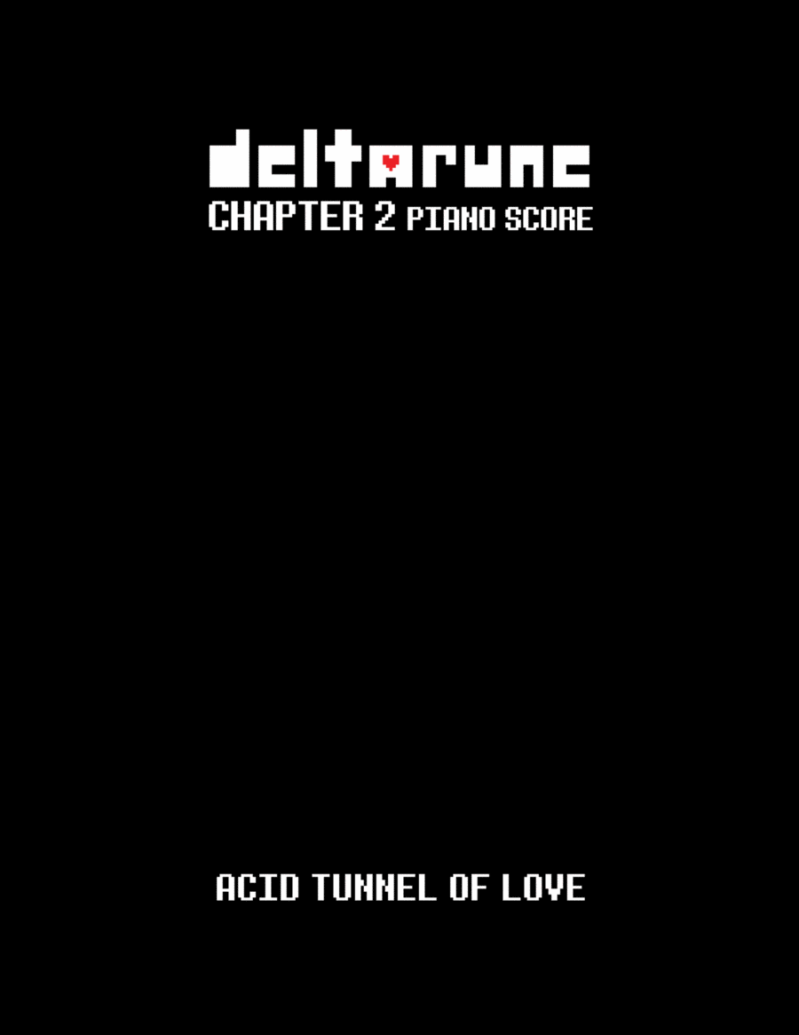 Acid Tunnel of Love (DELTARUNE Chapter 2 - Piano Sheet Music) Easy Piano scores gallery preview page 1