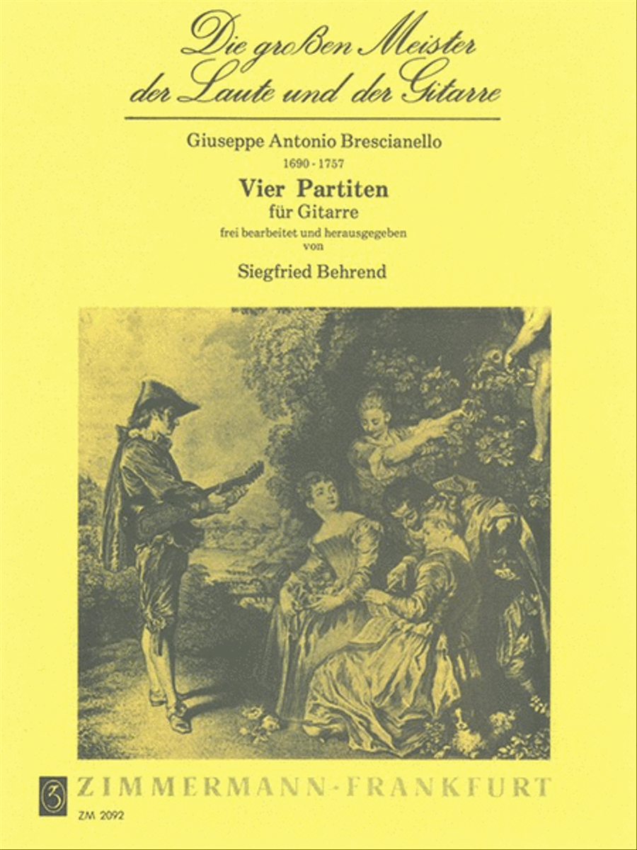 Four Partita Four Partita 4-Part scores gallery preview page 1
