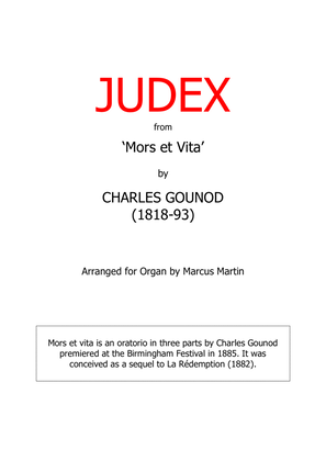 Book cover for 'Judex' from 'Mors et Vita' for Organ