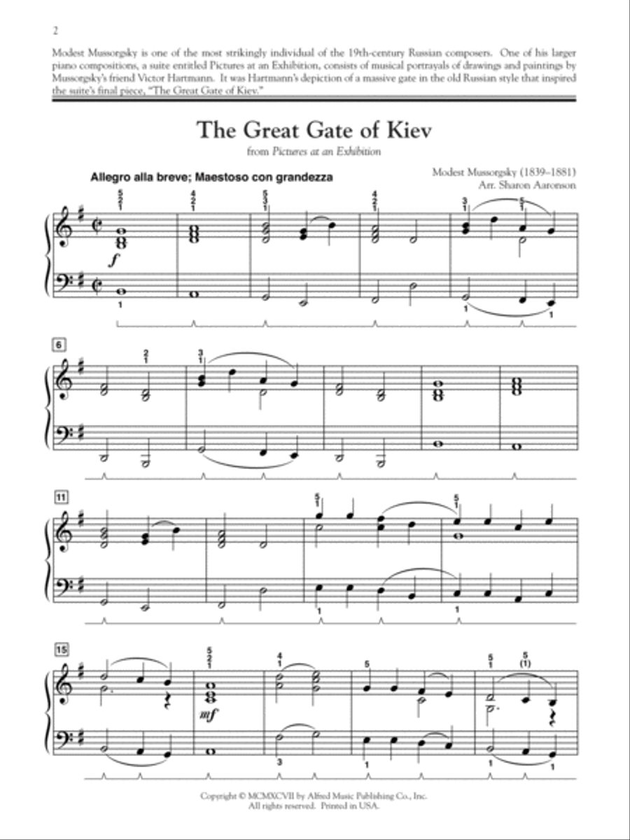 The Great Gate of Kiev Small Ensemble scores gallery preview page 2