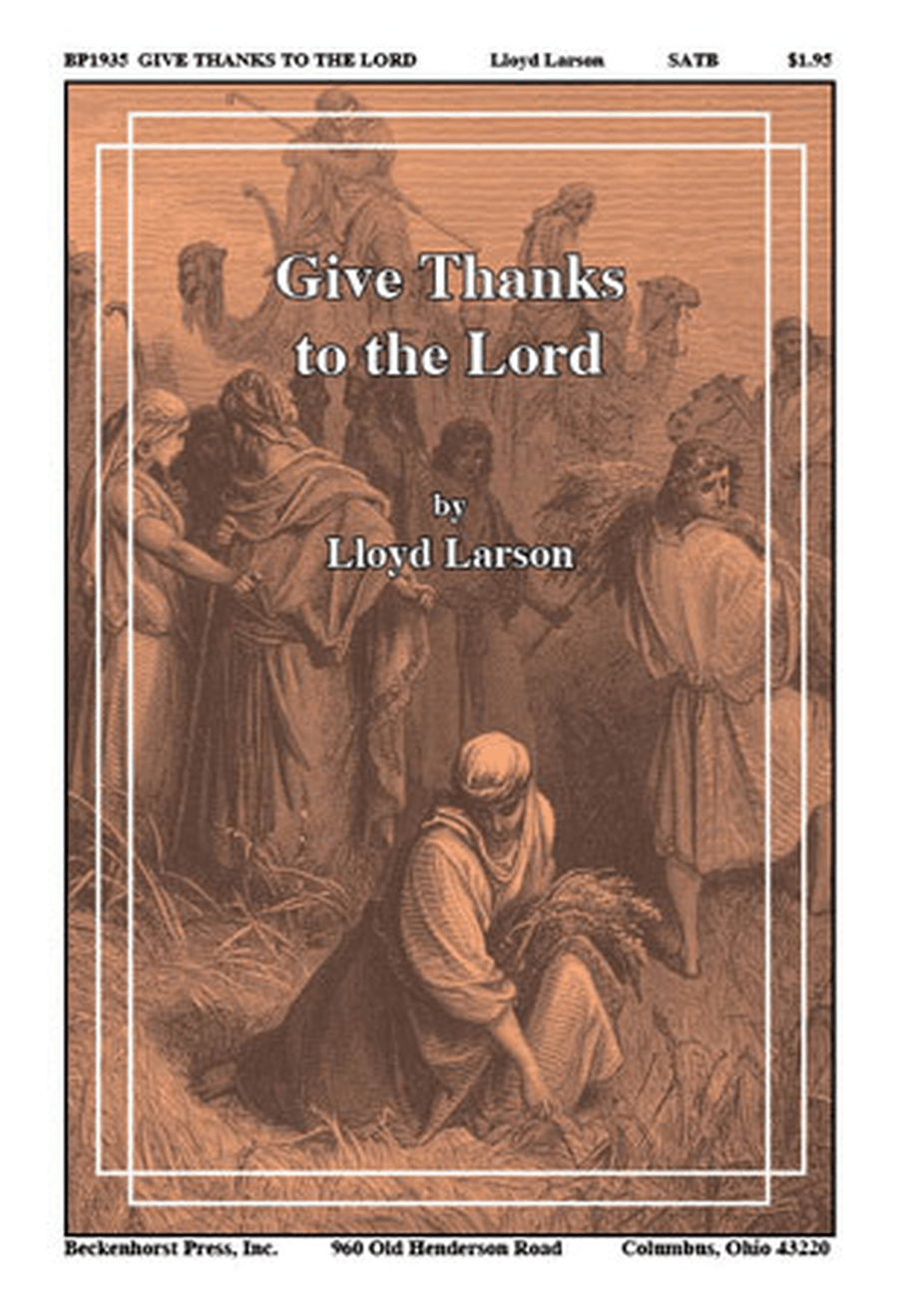 Give Thanks to the Lord Give Thanks to the Lord 4-Part scores gallery preview page 1