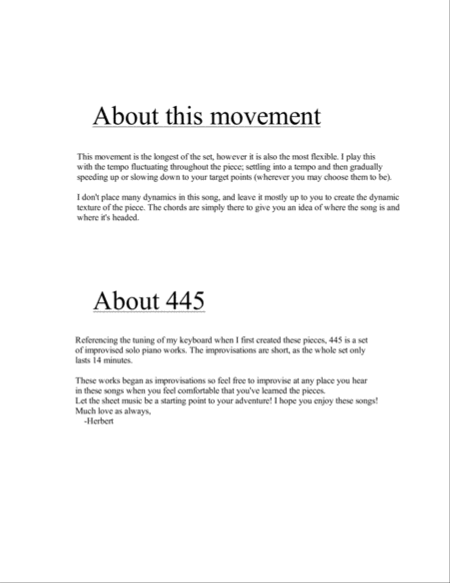 A Gentle Breeze (from 445: Midnight Improvisations) Piano Solo scores gallery preview page 3