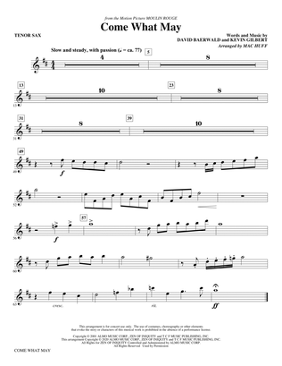 Come What May (from Moulin Rouge) (arr. Mac Huff) - Bb Tenor Saxophone