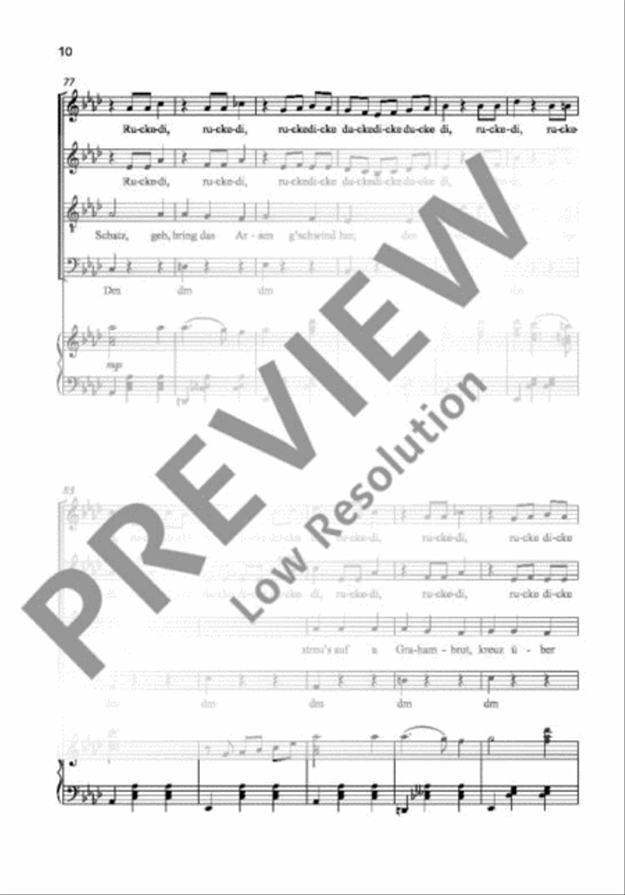 Georg Kreisler 4-Part scores gallery preview page 11