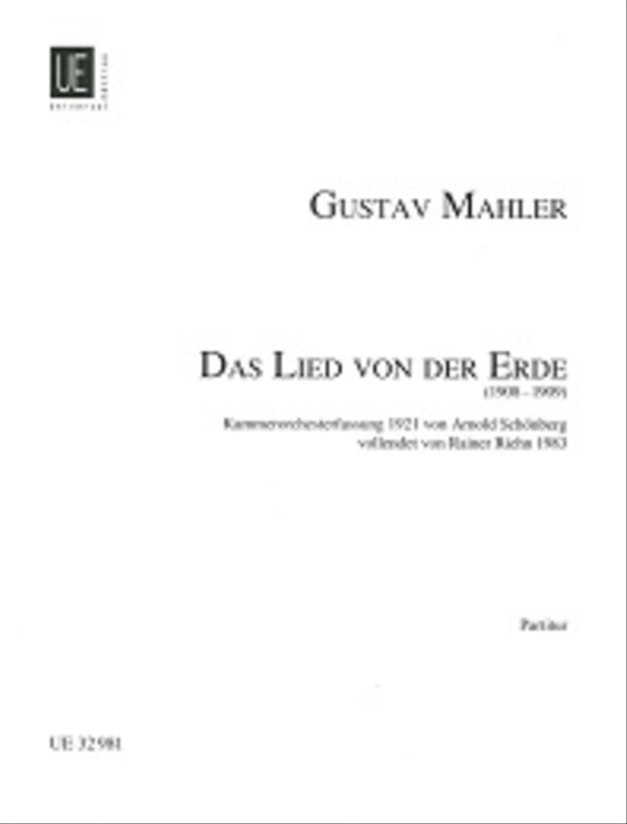 Das Lied von der Erde Score scores gallery preview page 1