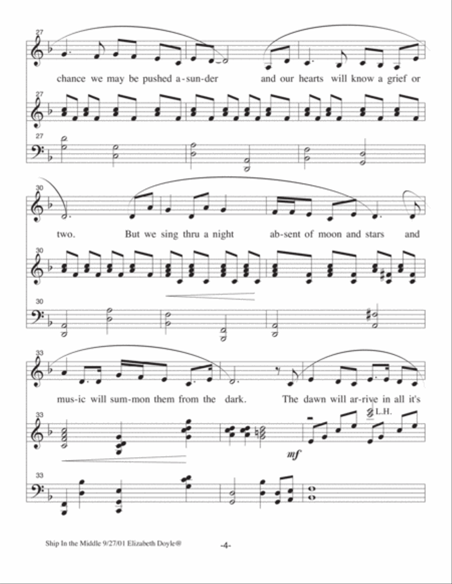 A Ship In the Middle of the Ocean Voice scores gallery preview page 4
