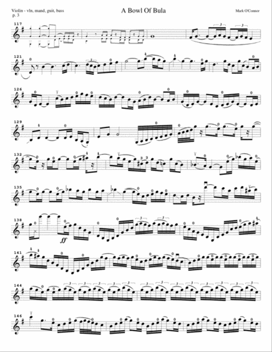 Thirty-Year Retrospective Collection (Violin Part – violin, mandolin, guitar, bass) Small Ensemble scores gallery preview page 6