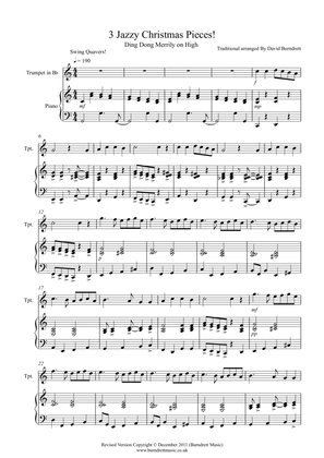 3 Jazzy Christmas Pieces for Trumpet and Piano