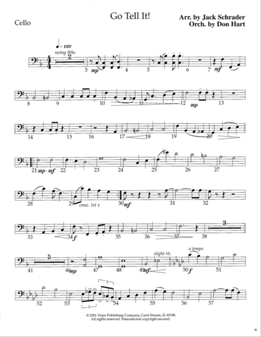 Go Tell It! SSATB scores gallery preview page 43