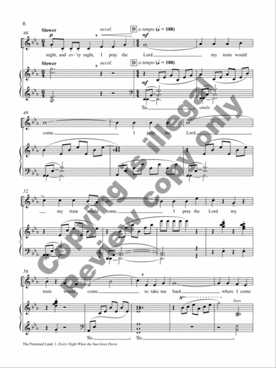 The Promised Land (Piano/Vocal Score)