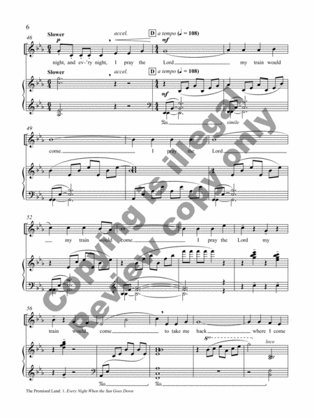 The Promised Land (Piano/Vocal Score)