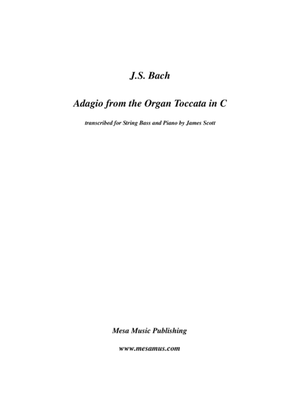 Book cover for J.S. Bach Adagio from the Organ Toccata in C