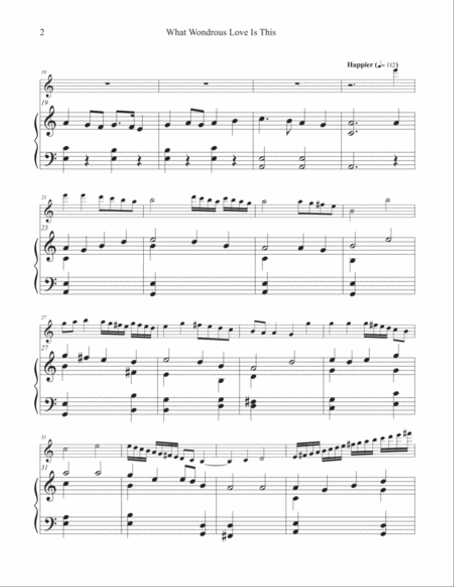 What Wondrous Love Is This (Flute and Piano)