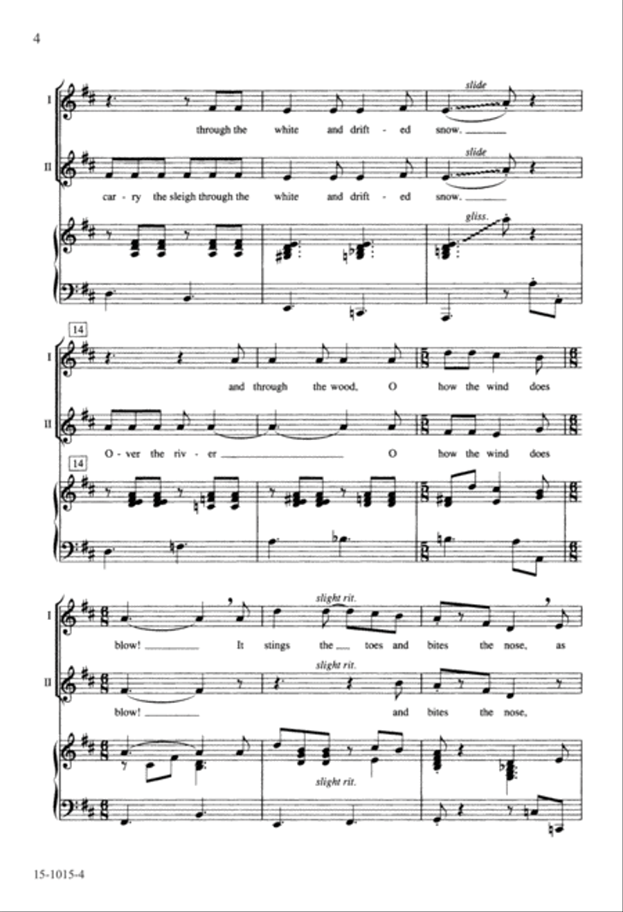 Over the River and Through the Wood 2-Part scores gallery preview page 4