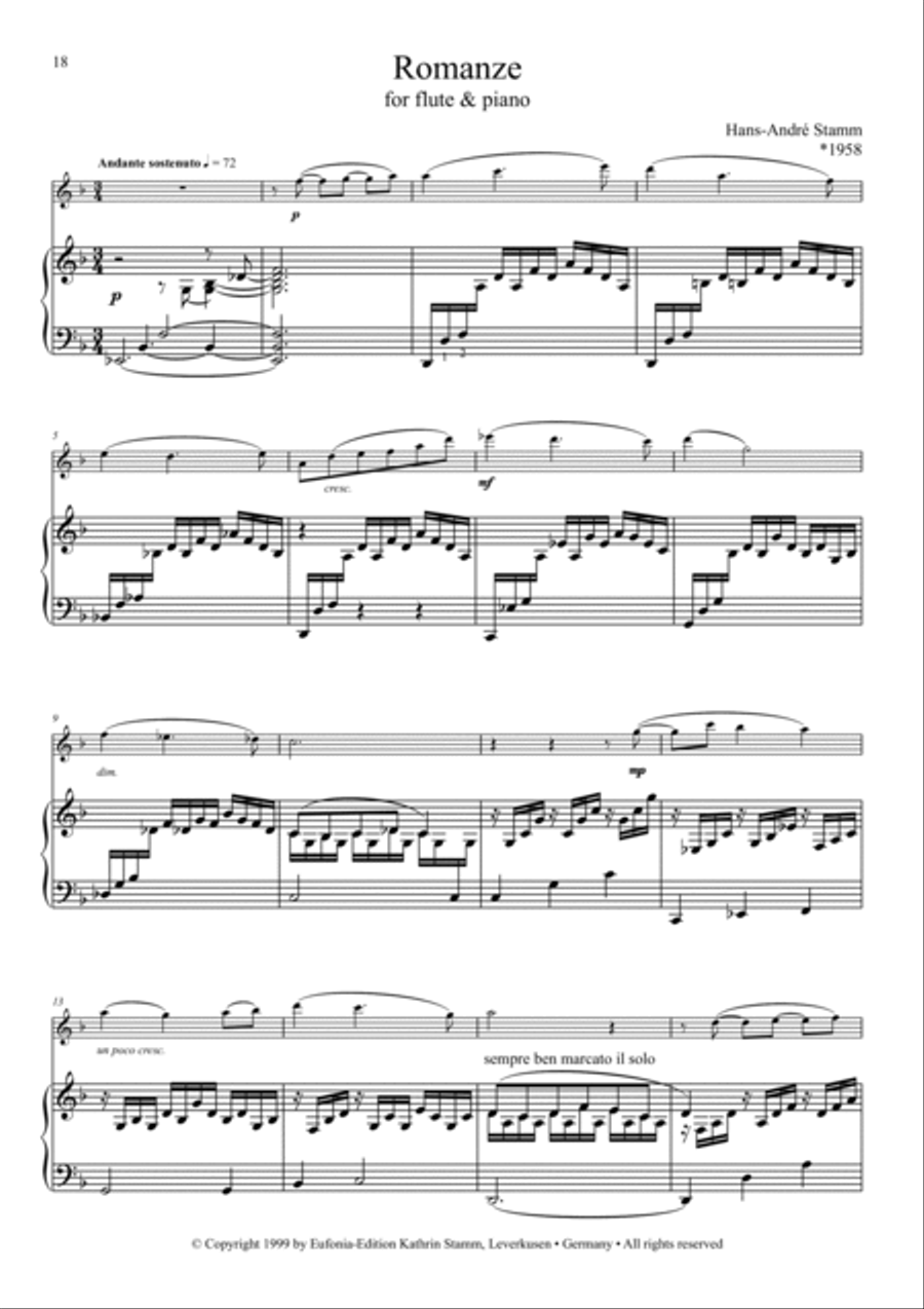 Ten pieces for flute & piano Flute Solo scores gallery preview page 6