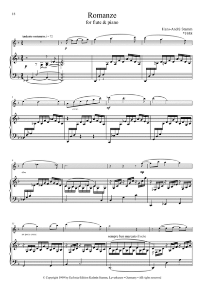 Ten pieces for flute & piano