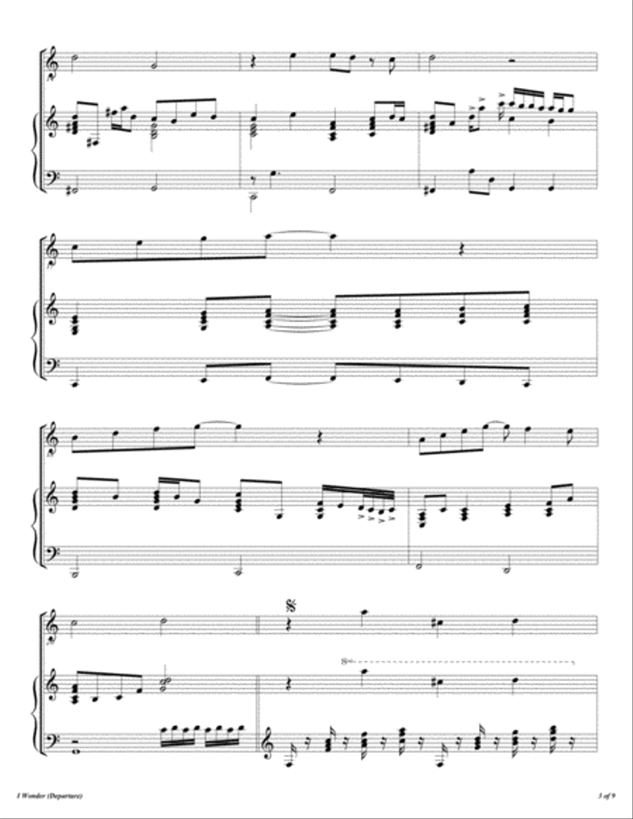 I Wonder (departure) I Wonder (departure) Flute Solo scores gallery preview page 4