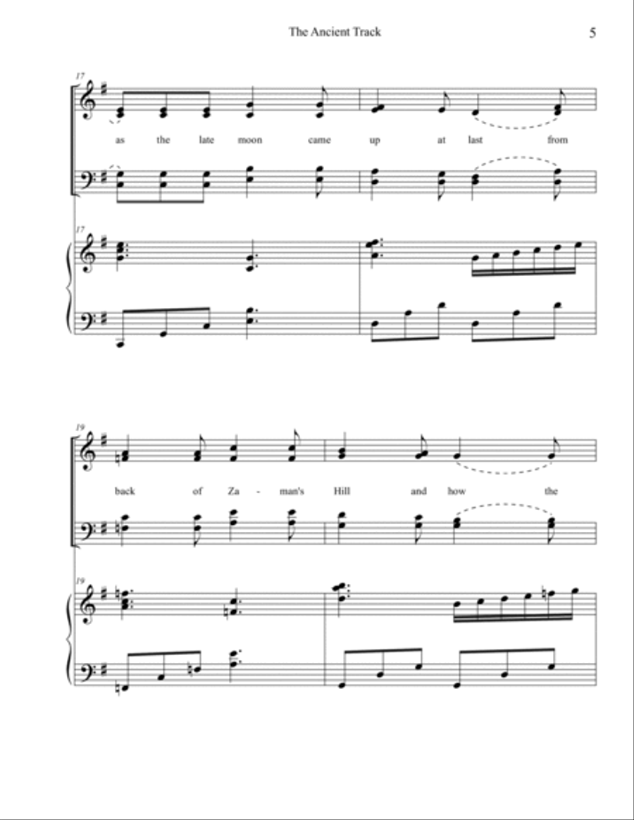 The Ancient Track 4-Part scores gallery preview page 5