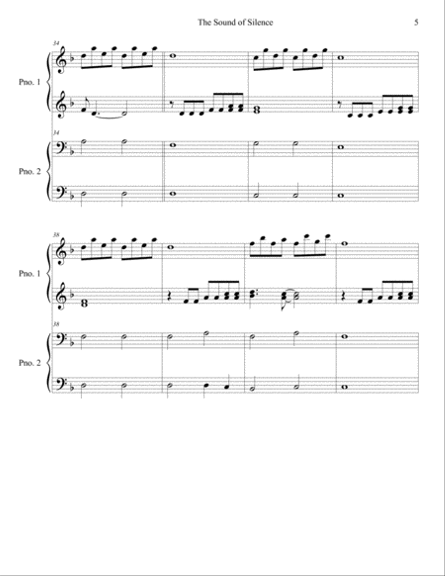 The Sound Of Silence The Sound Of Silence Set of Parts scores gallery preview page 6