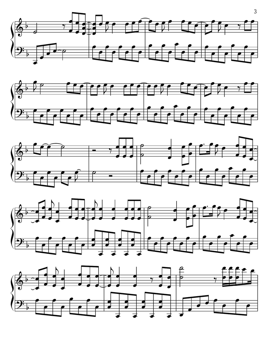 Zombie Piano Solo scores gallery preview page 3