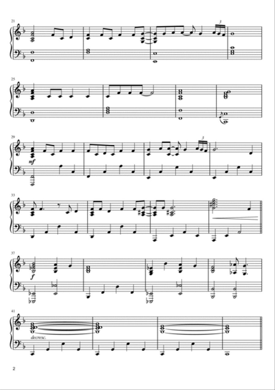 Nothing Compares 2 U Piano Solo scores gallery preview page 2