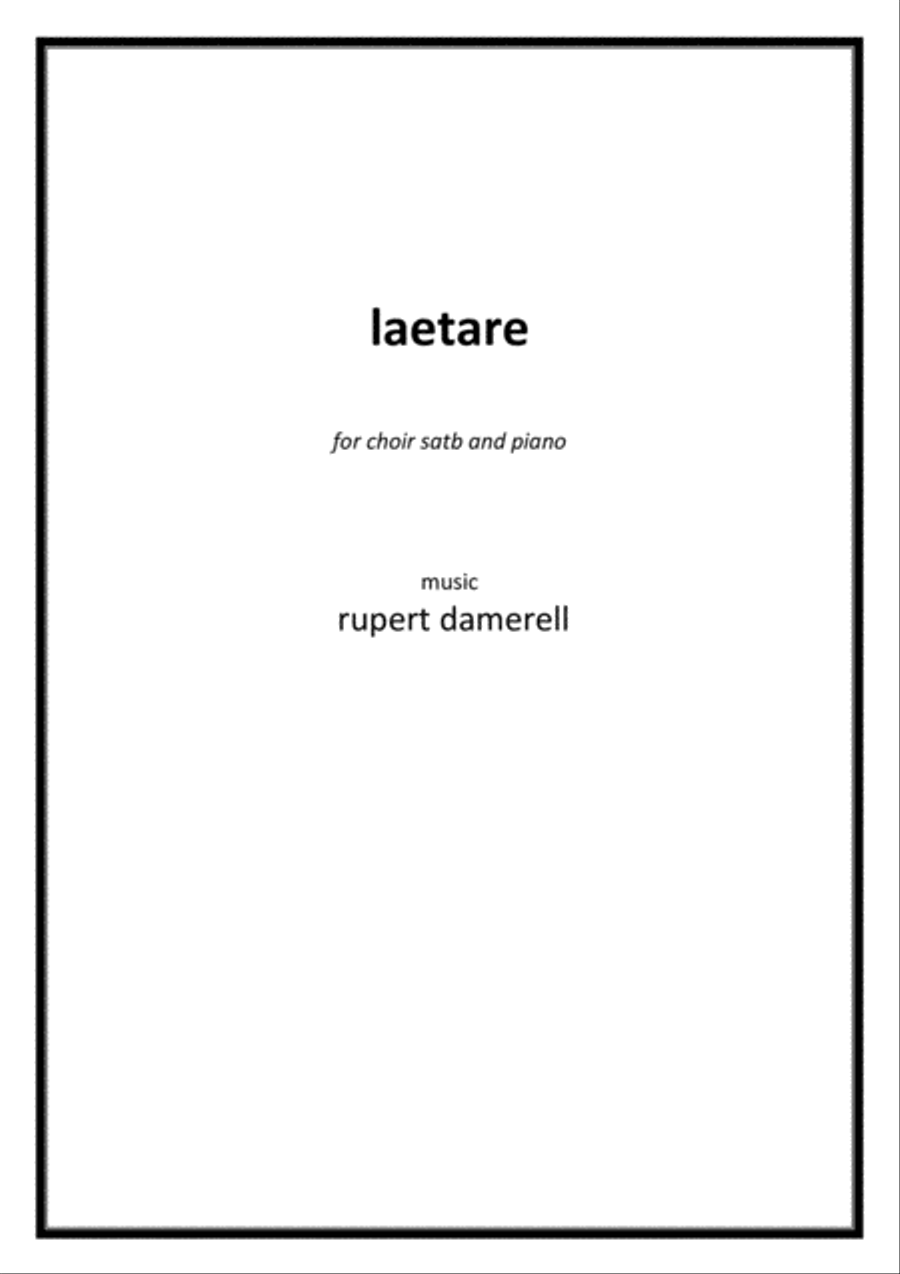 Laetare 4-Part scores gallery preview page 1