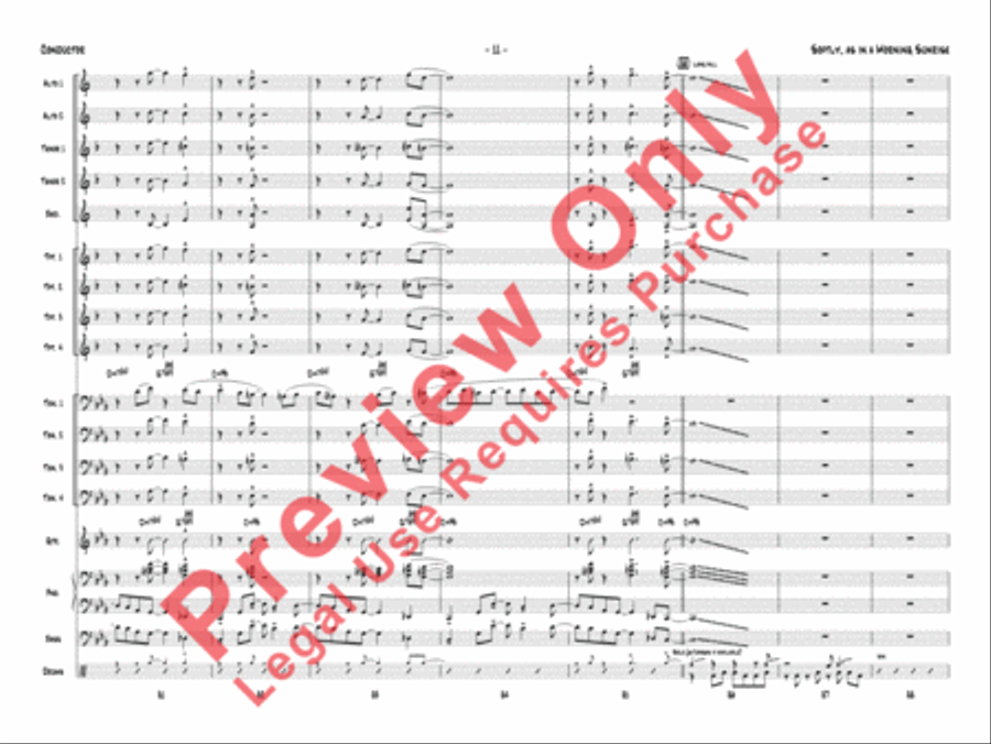 Softly, As in a Morning Sunrise Jazz Ensemble scores gallery preview page 14