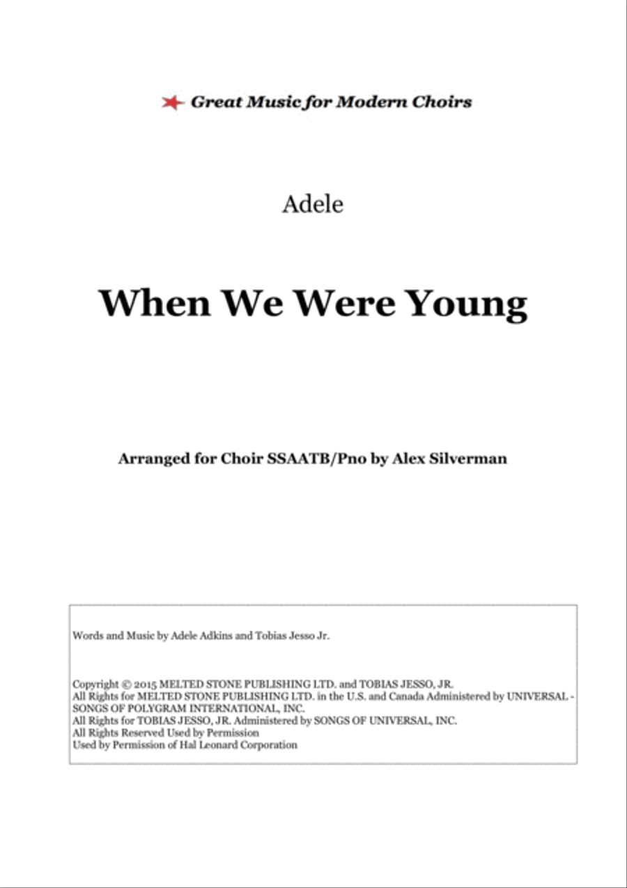 When We Were Young