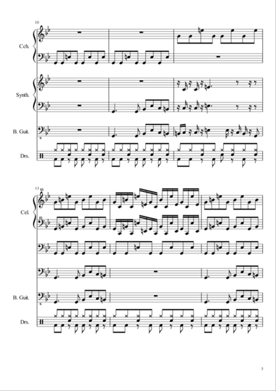 Blank Small Ensemble scores gallery preview page 3