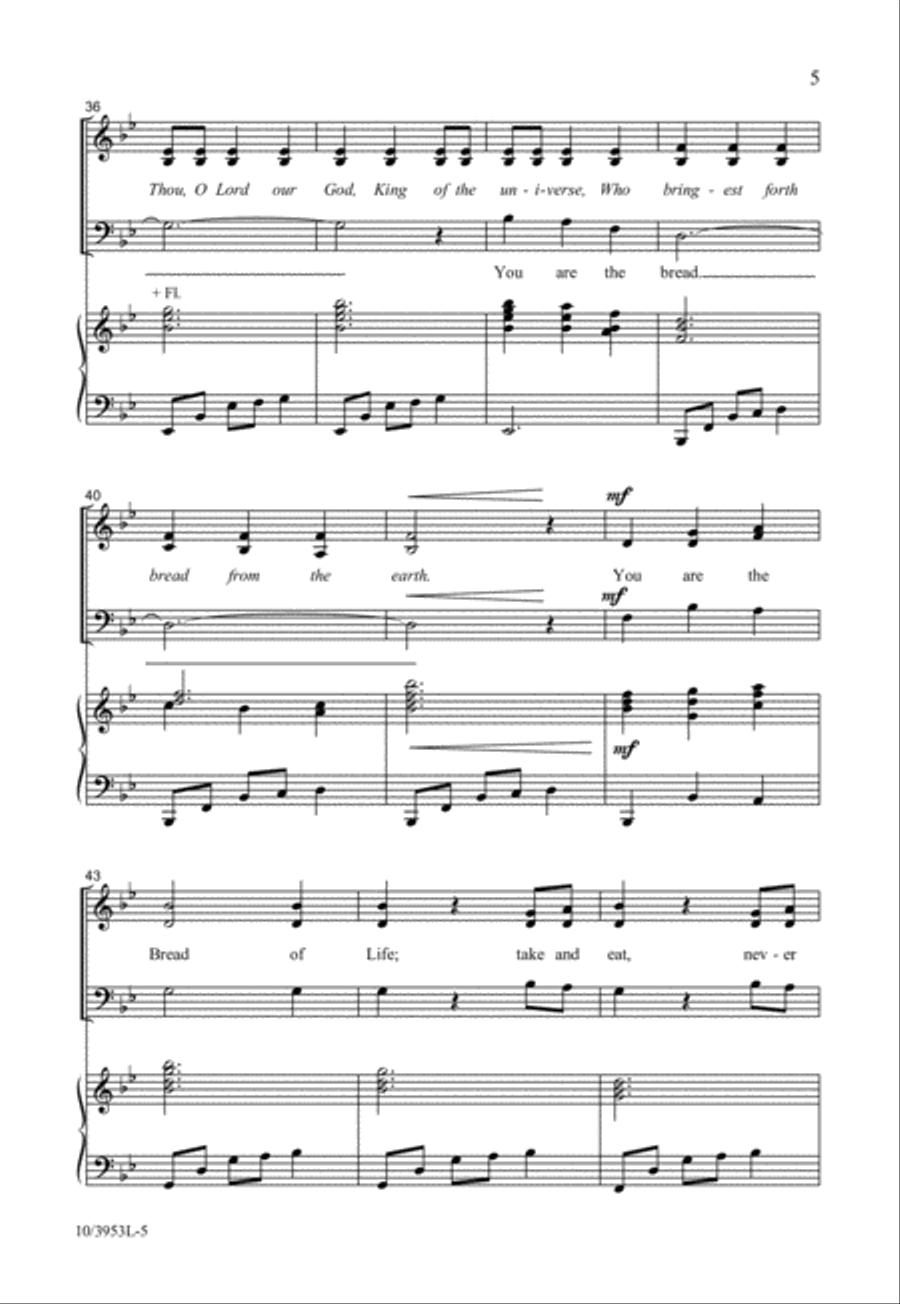 You Are the Bread 3-Part scores gallery preview page 6