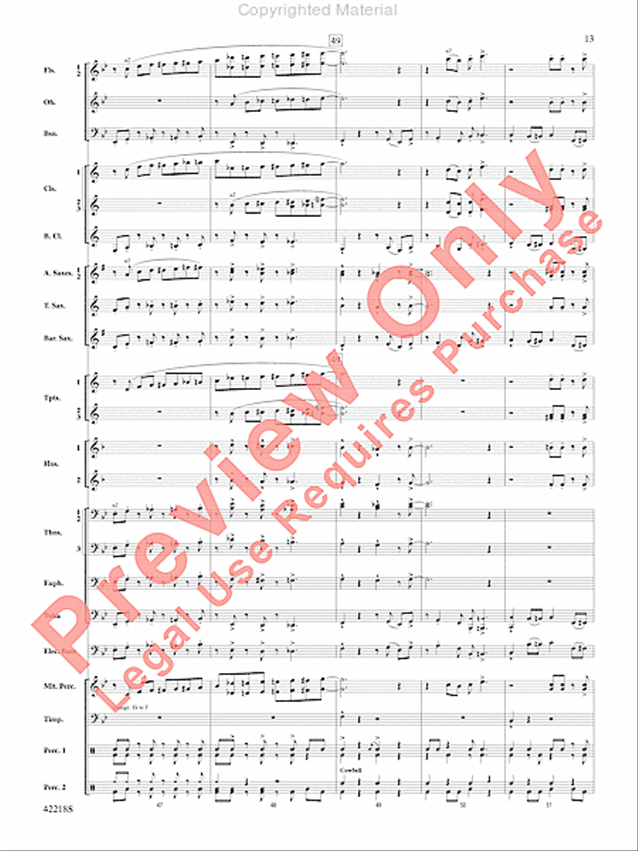 Tower of Power Greatest Hits Concert Band scores gallery preview page 12