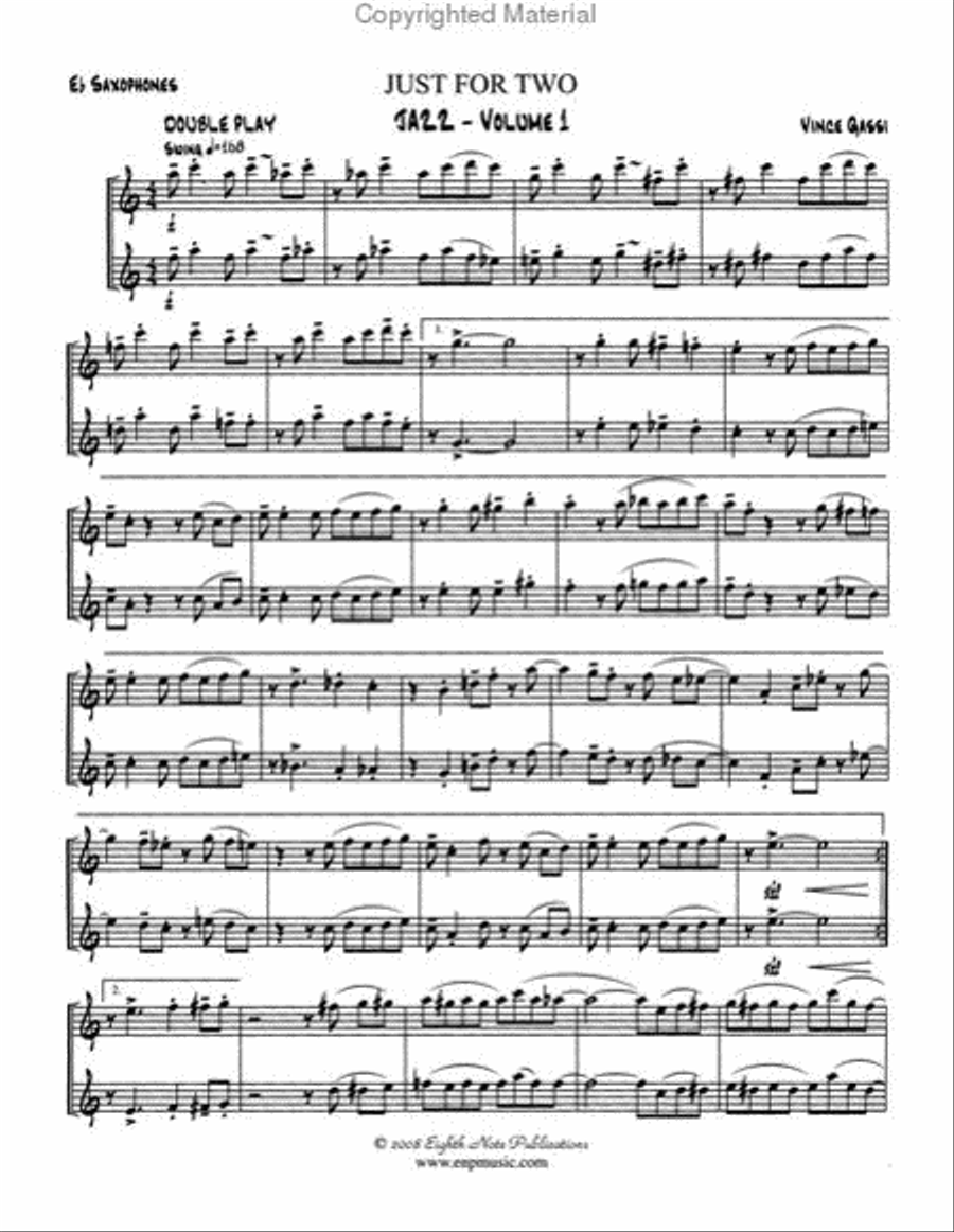 Just for Two Jazz, Volume 1 Small Ensemble scores gallery preview page 2