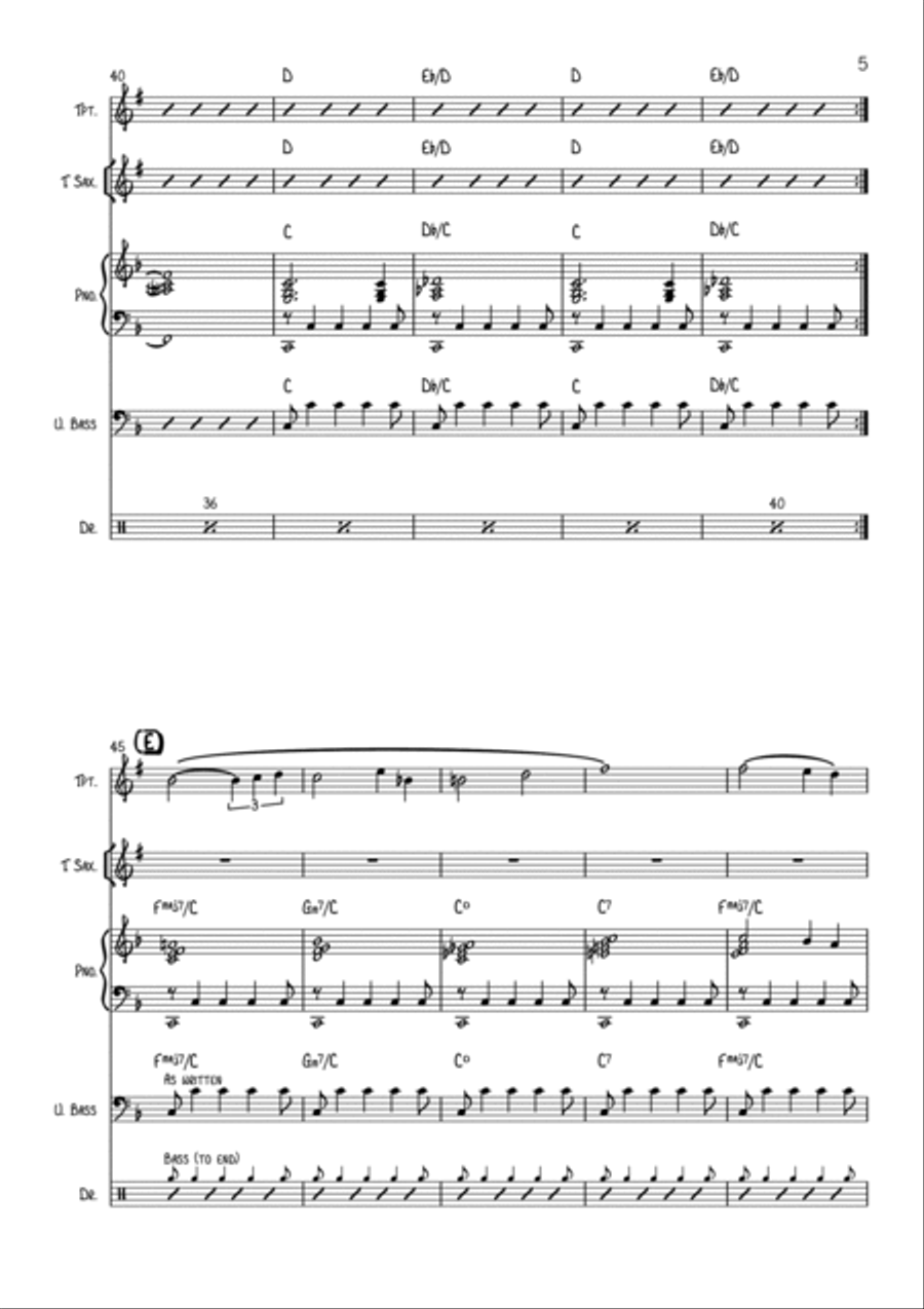 Haydn Haydn Jazz Ensemble scores gallery preview page 5