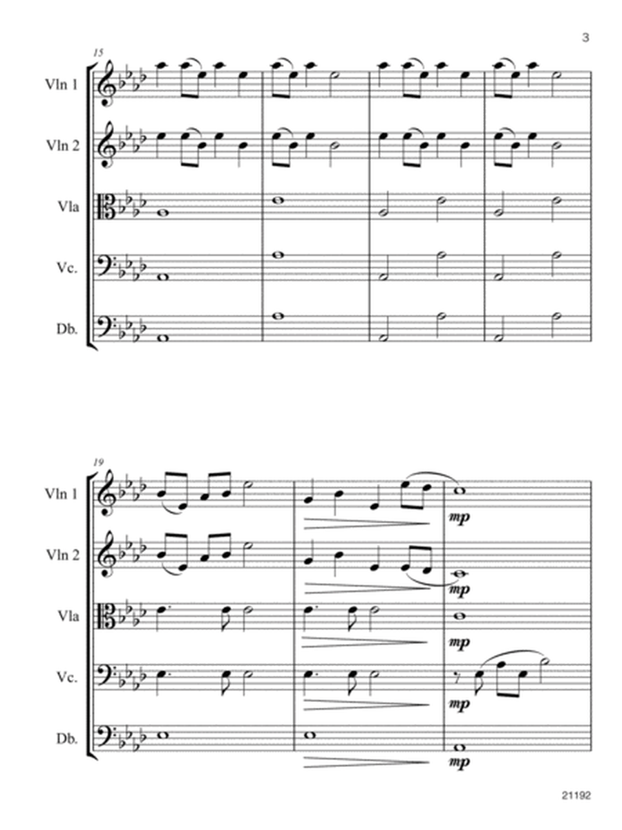 United We Stand (An American Medley): Score