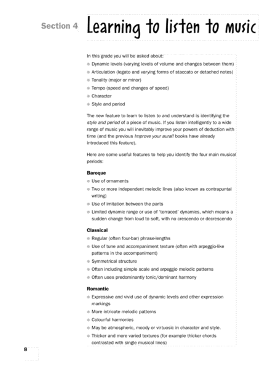 Improve Your Aural! Grade 5 CD scores gallery preview page 3