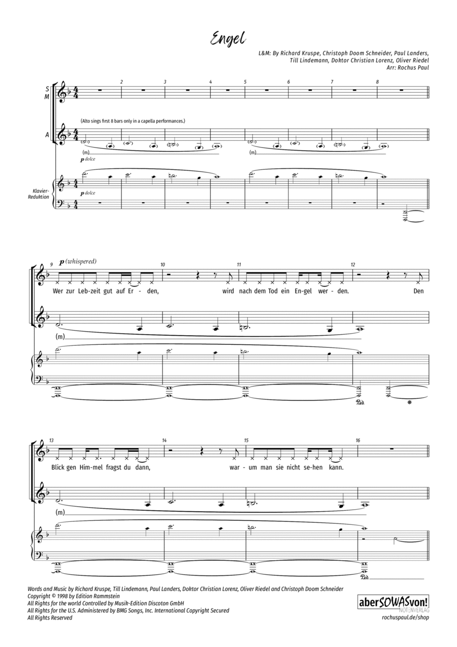 Engel Women's Choir scores gallery preview page 1