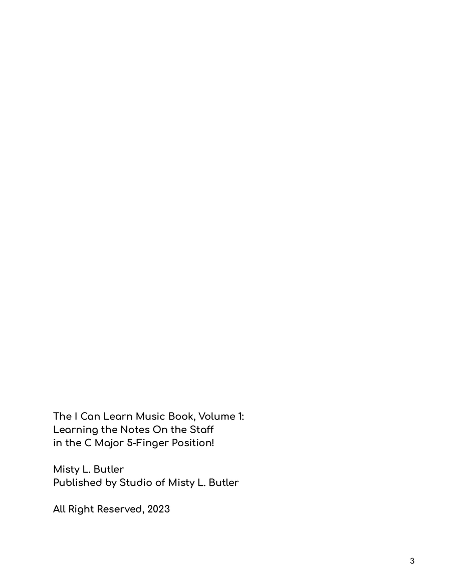 The I Can Learn Music Book, Volume 1 Piano Method scores gallery preview page 3
