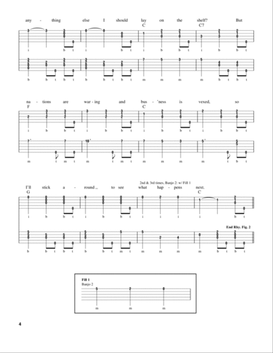 Get Up And Go Banjo scores gallery preview page 4