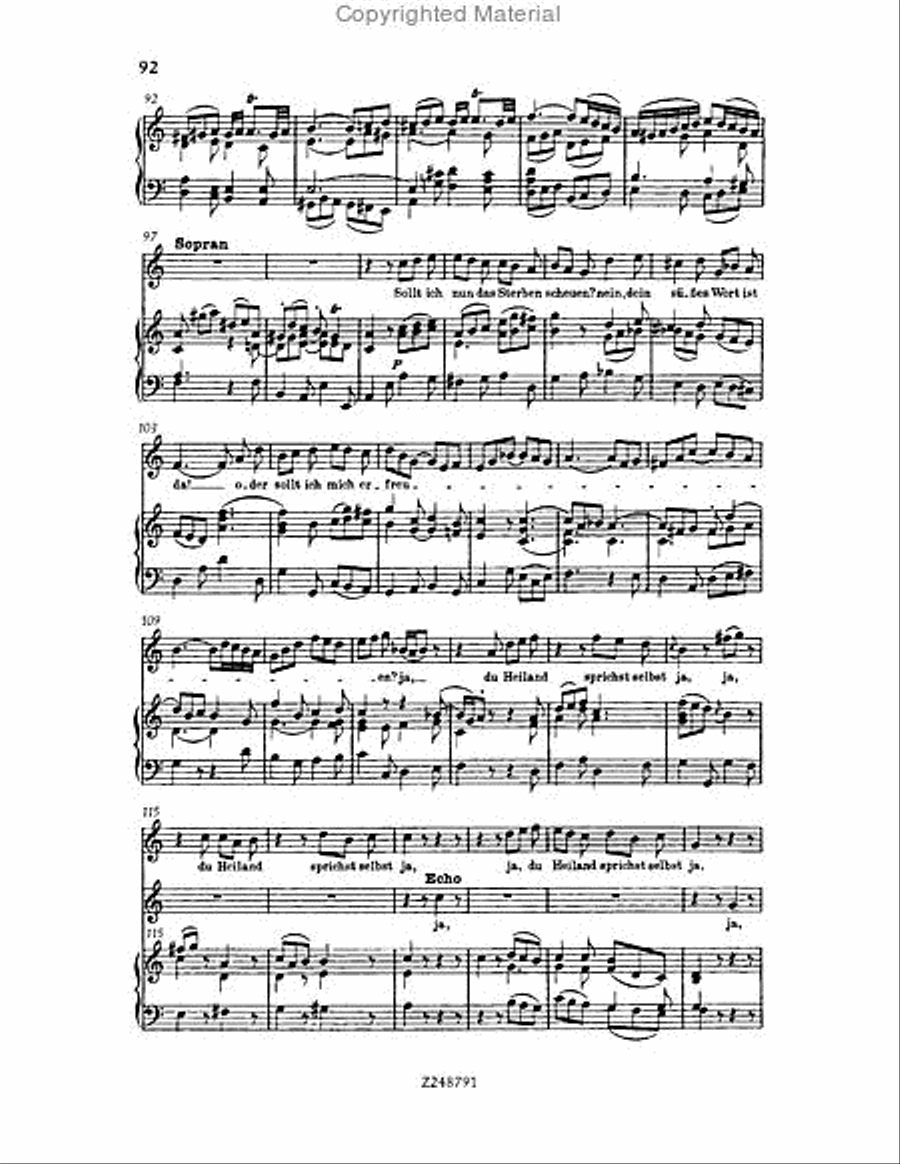 Christmas Oratorio, BWV 248 Choir scores gallery preview page 91