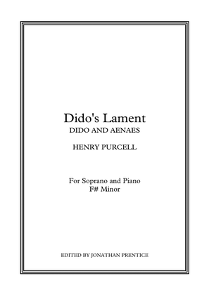 Book cover for When I Am Laid (Dido's Lament) - F# Minor