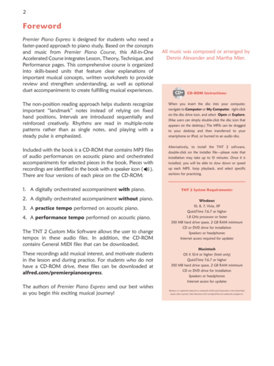 Premier Piano Express Piano Method scores gallery preview page 3