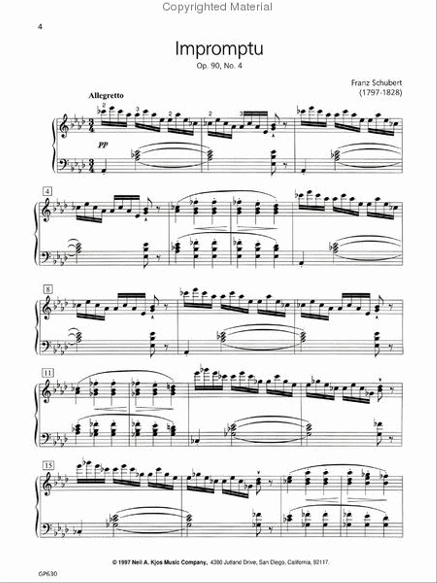 Piano Repertoire: Romantic & 20th Century, Level 10 Piano Method scores gallery preview page 3