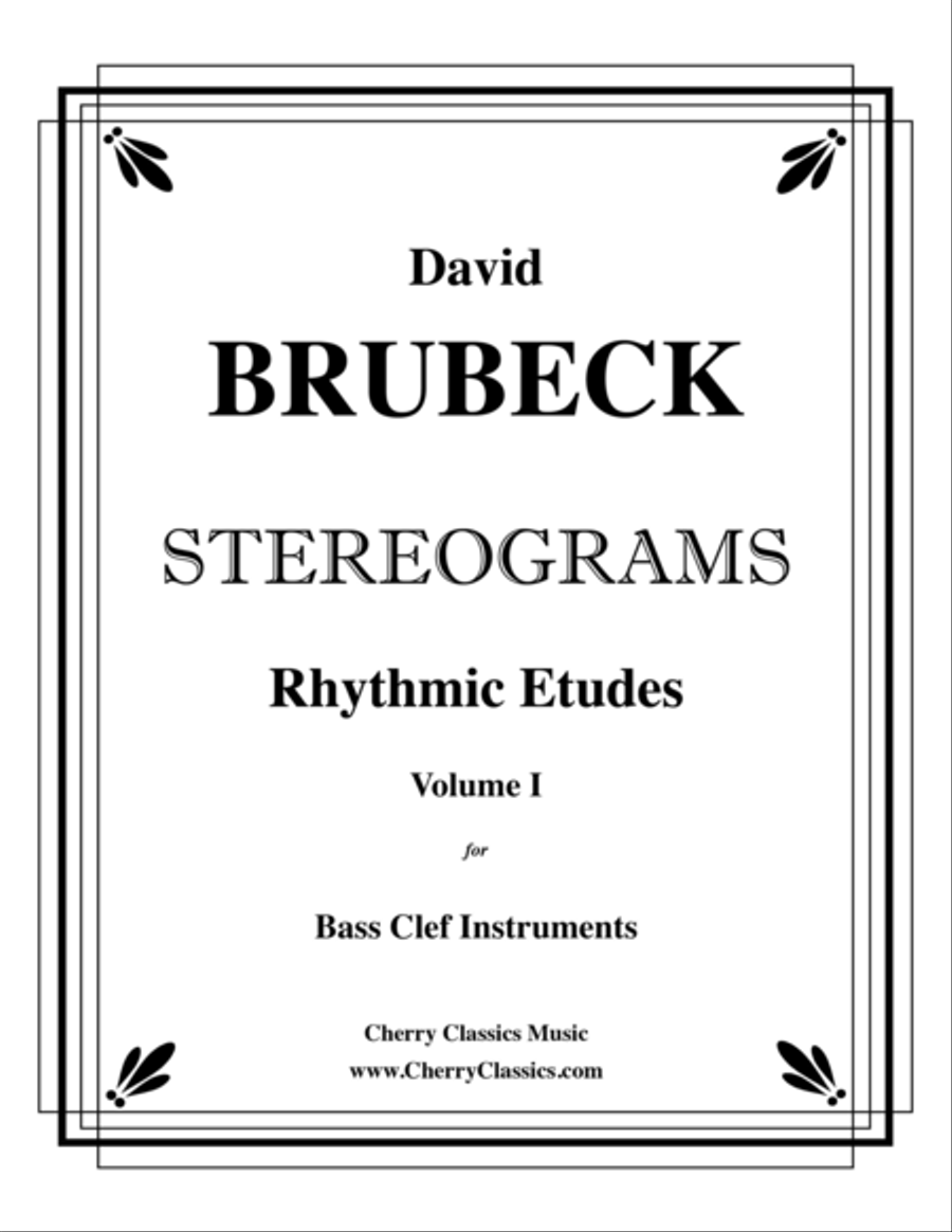 Stereograms - Rhythmic Etudes for Bass Clef Instruments, Volume 1 Bass Clef Instrument scores gallery preview page 1