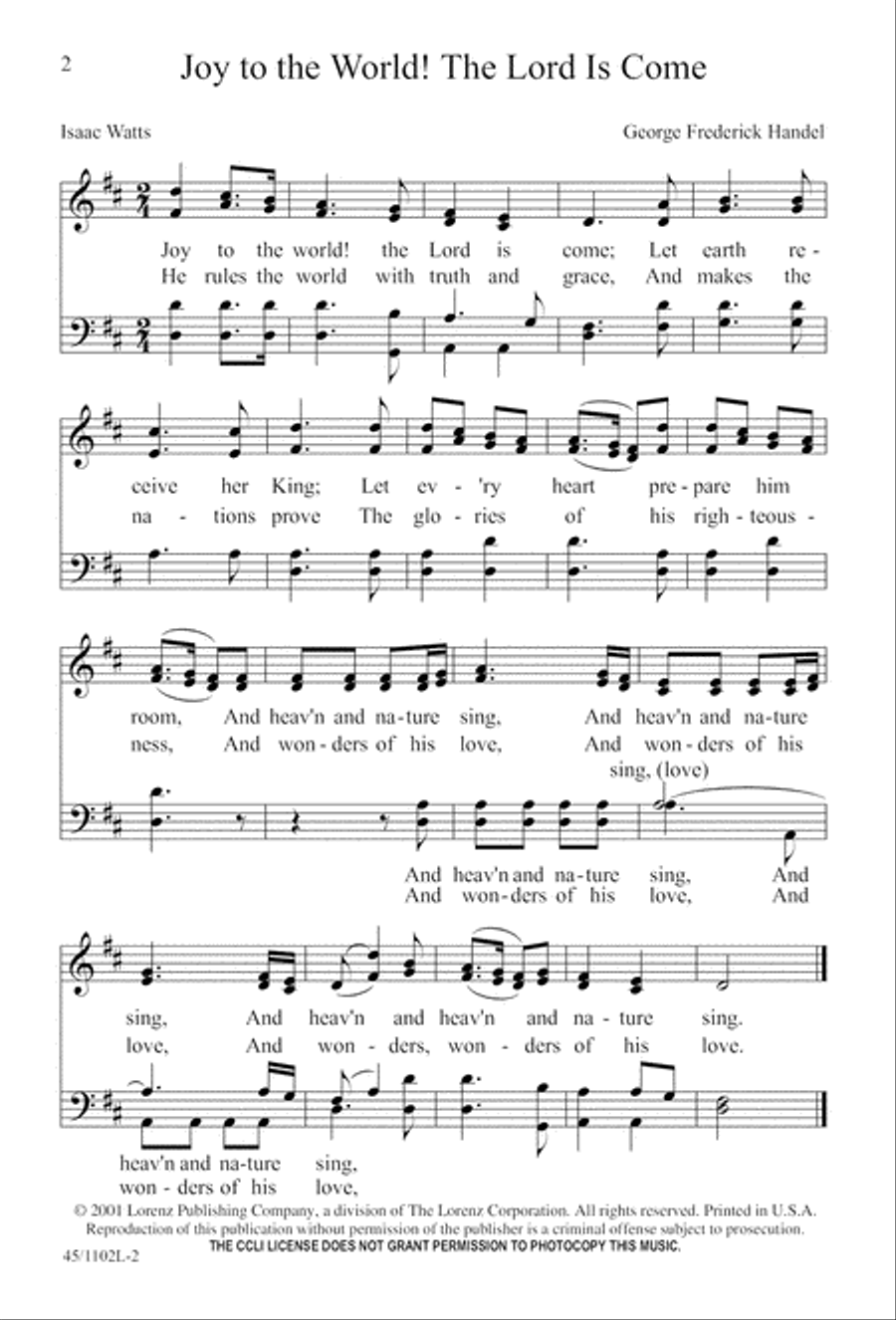 Let's Go Caroling 4-Part scores gallery preview page 2