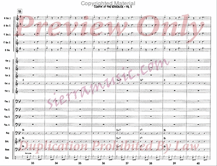 Jumpin' At The Woodside Jazz Ensemble scores gallery preview page 6