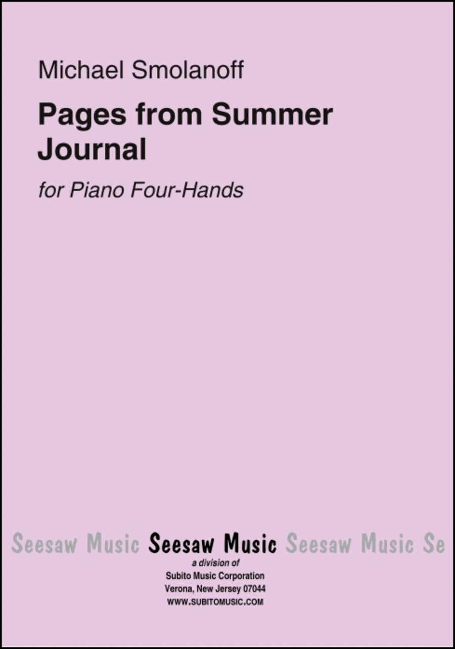 Pages from a Summer Journ Piano Duet scores gallery preview page 1
