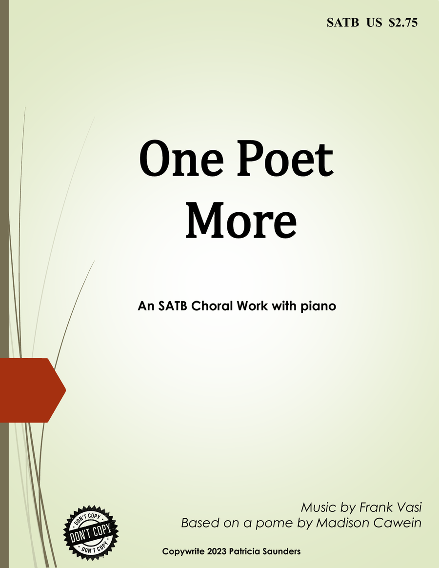 One Poet More One Poet More Divisi scores gallery preview page 1