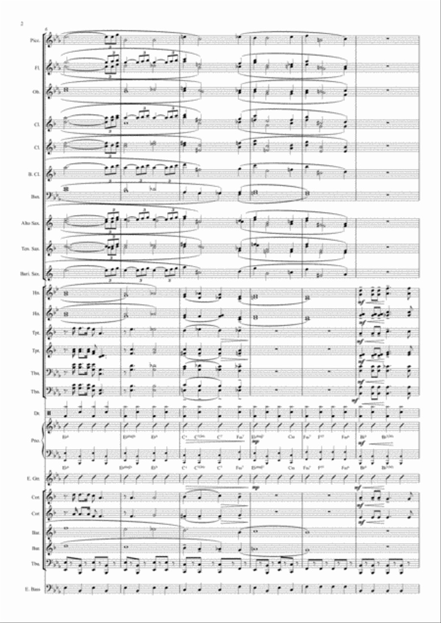 Moonlight Serenade Marching Band scores gallery preview page 3